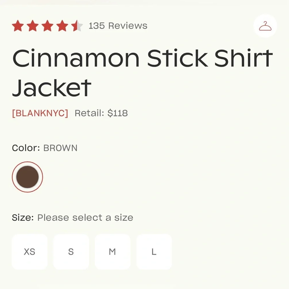 Blank NYC Teddy Sherpa Shirt Jacket Cinnamon Stick Brown M - Picture 5 of 12